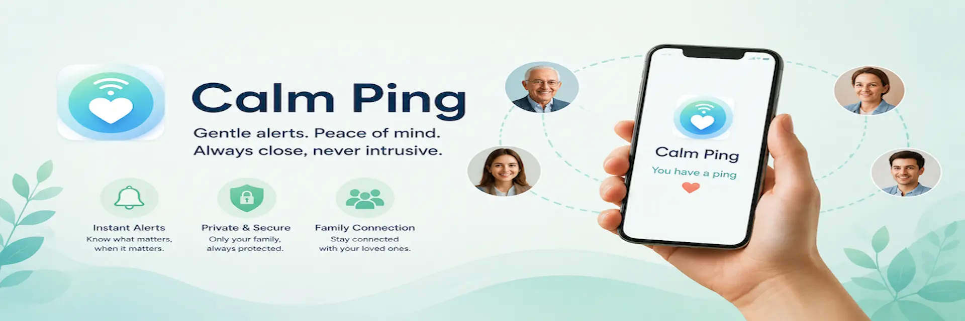 安心 APP(Calm Ping)横幅
